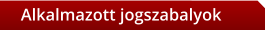 Alkalmazott jogszabalyok